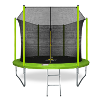 ARLAND Батут 10FT с внутренней страховочной сеткой и лестницей, цвет светло-зеленый