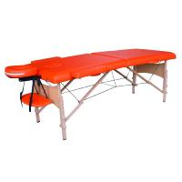 Массажный стол DFC NIRVANA, Relax, дерев. ножки, цвет оранжевый (Orange)