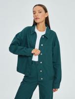 Женская джинсовая куртка LJCK068-23 р. S, Зелёный