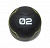 Мяч тренировочный черный 2 кг FT-UBMB-2