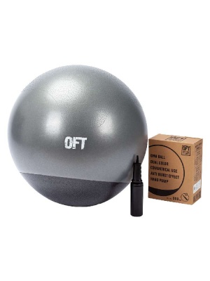 Мяч гимнастический 55 см профессиональный двухцветный FT-GTTPRO-55