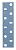 Скалодром пристенный 500*2000 стандарт ЭЛЬБРУС (10 зацепов), голубой-пастель