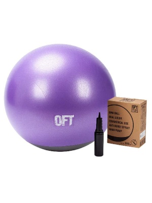Мяч гимнастический 65 см профессиональный двухцветный FT-GTTPRO-65