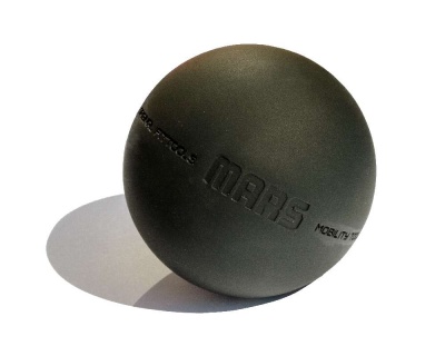 Мяч для МФР 9 см одинарный черный FT-MARS-BLACK